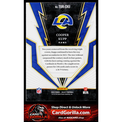 2023 Panini Select #TUR-CKU Cooper Kupp Turbocharged