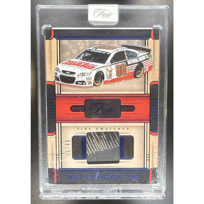 2025 Panini Turn Four NASCAR Dale Earnhardt Jr #TS-DEJ Tire Swatches Blue 30/49