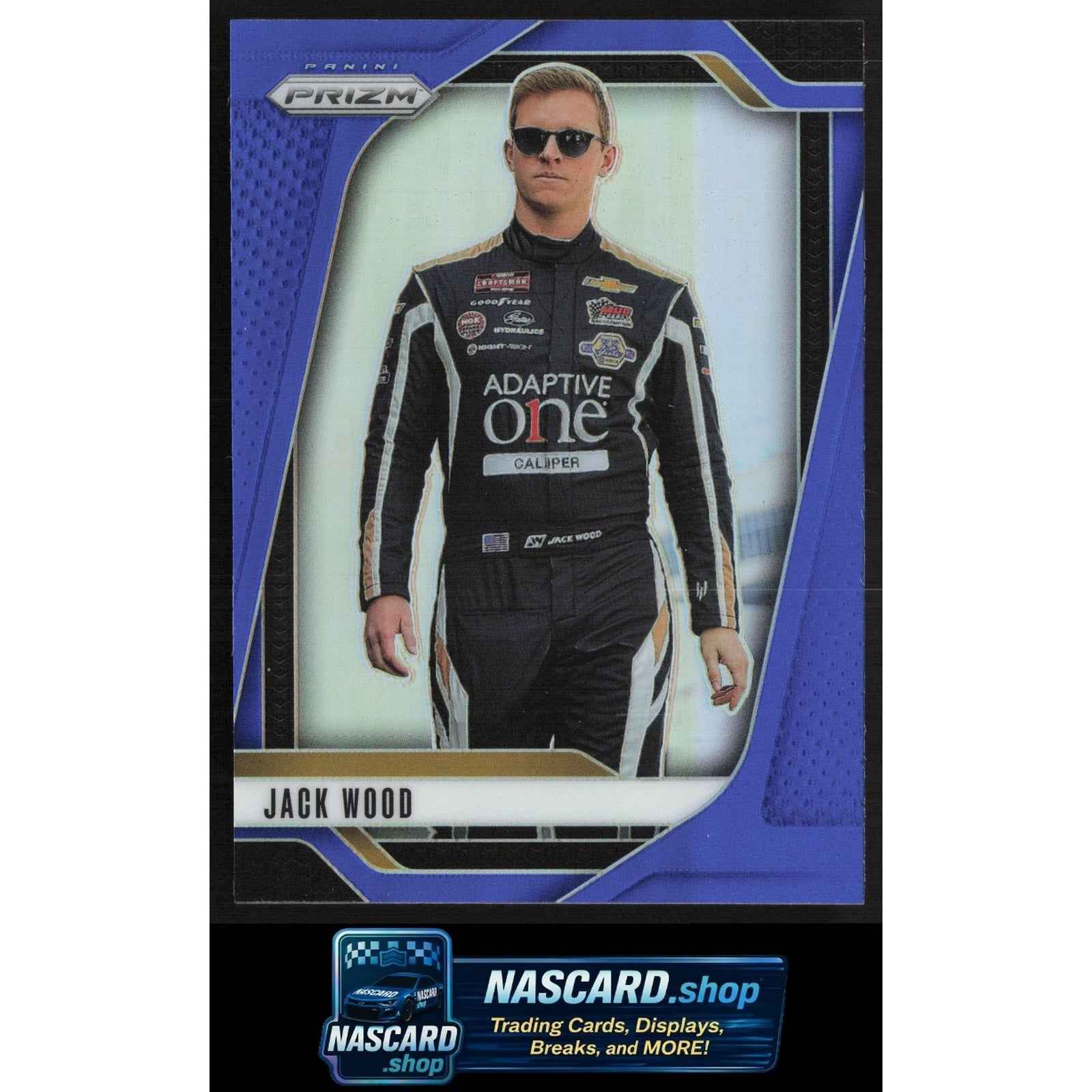 2025 Panini Prizm #53 Jack Wood Blue #/199