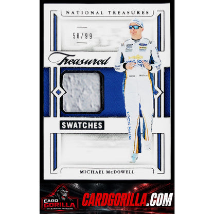 2024 Panini National Treasures #TS-MMD Michael McDowell Treasured Swatches #/99