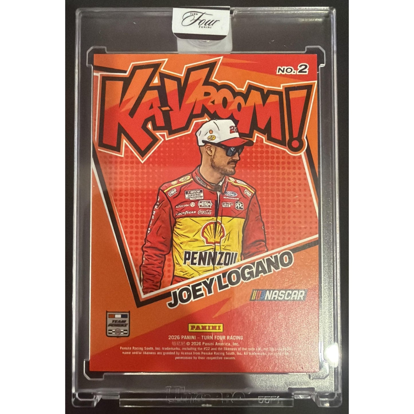 2026 Panini Turn Four Racing Joey Logano #2 Ka-Vroom! KaVroom! Case Hit SSP