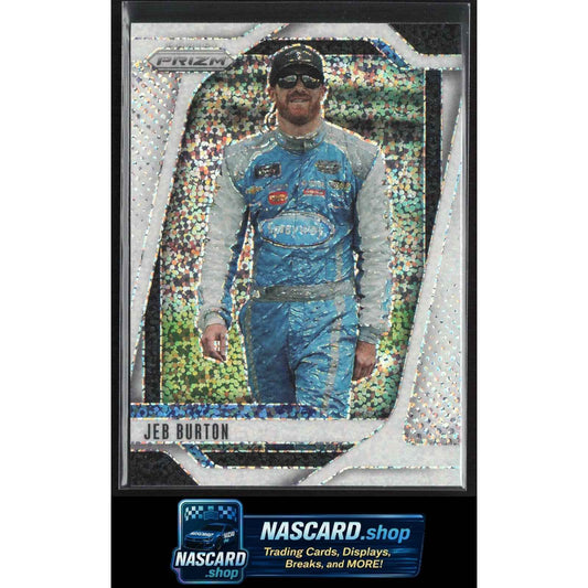 2025 Panini Prizm #18 Jeb Burton White Sparkle