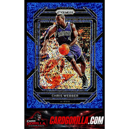2022-23 Panini Prizm #288 Chris Webber Prizms Blue Sparkle #/144