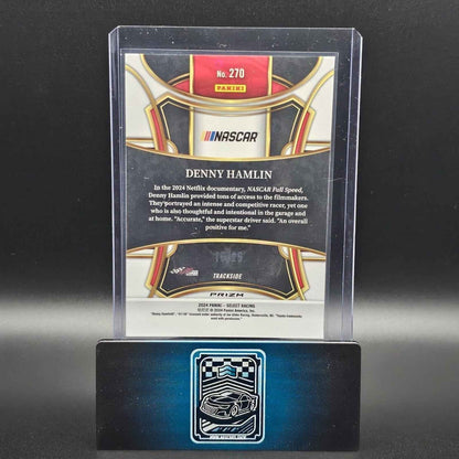 2024 Panini Select Racing Trackside Red And Blue Prizm #270 Denny Hamlin /25 - NASCARD.shop