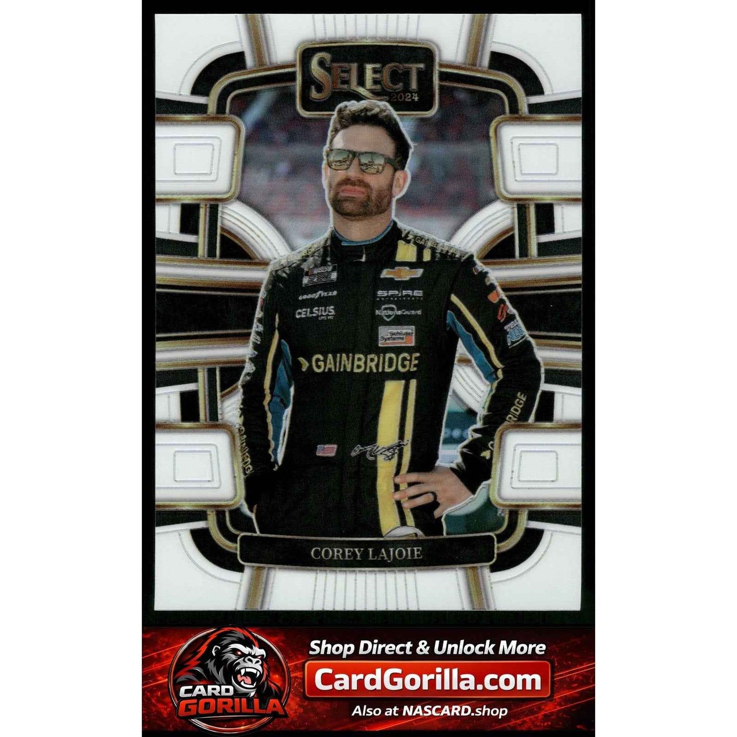 2024 Panini Select #18 Corey LaJoie White Prizms #/99