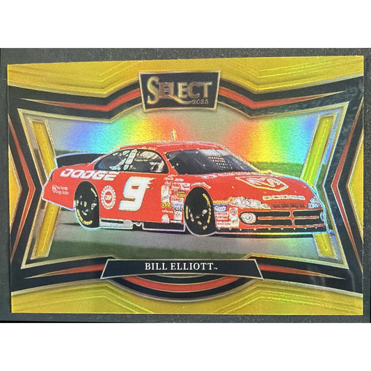 2024 Panini Select Nascar Bill Elliott #249 Gold Prizms 7/10 Trackside