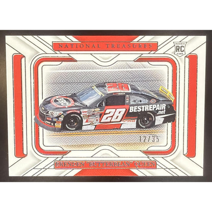 2025 Panini National Treasures Brenden Butterbean Queen #14 Rides 12/35 RC