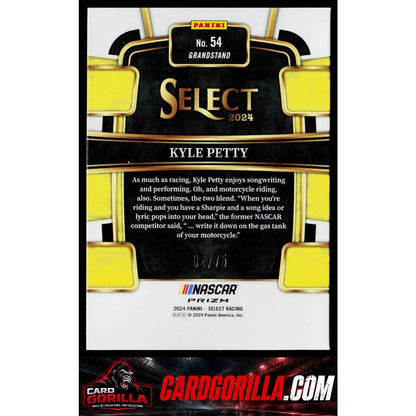 2024 Panini Select #54 Kyle Petty Neon Green Prizms #/75
