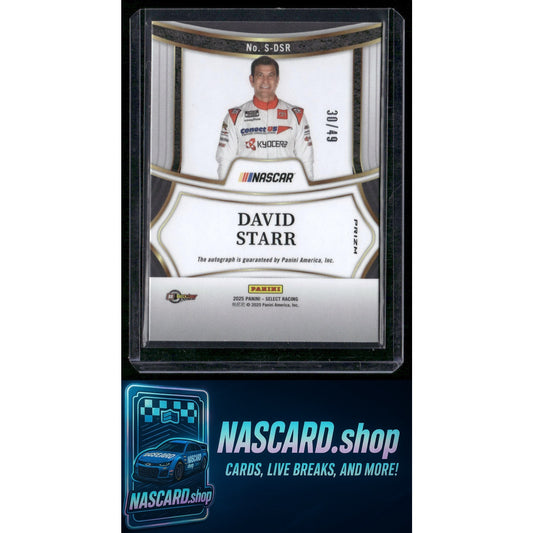 2025 Panini Select #S-DSR David Starr Signatures Purple Prizms #/49
