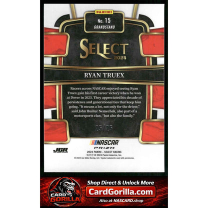 2024 Panini Select #15 Ryan Truex Tie-Dye Prizms #/25