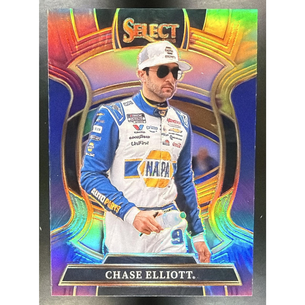 2026 Panini Select NASCAR Chase Elliott #22 Set - Grandstand Tie-Dye Prizms /25