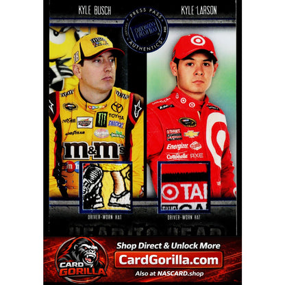 2014 Press Pass Redline Kyle Busch Kyle Larson Head to Head Blue #/10