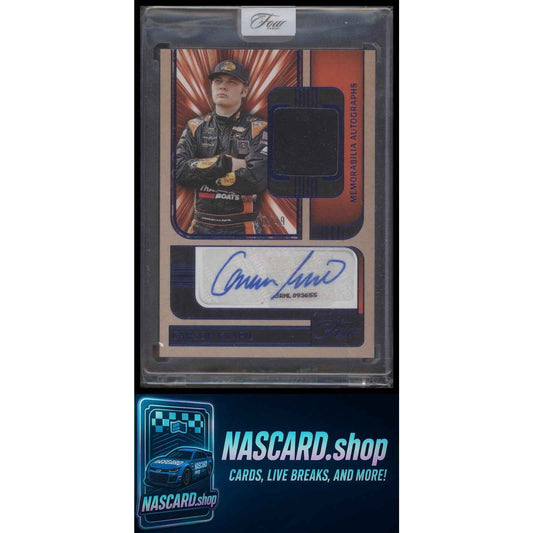 2025 Panini Turn Four #MA-CKP Carson Kvapil Memorabilia Autographs Blue #/49