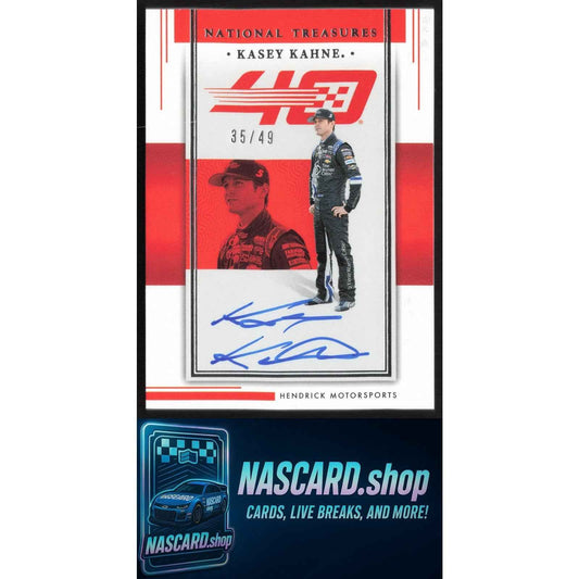 2024 Panini National Treasures Kasey Kahne Hendrick 40th Signatures #/49