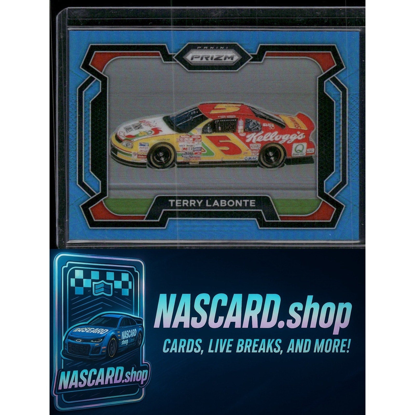 2024 Panini Prizm #26 Terry Labonte Carolina Blue #/49 - NASCARD.shop