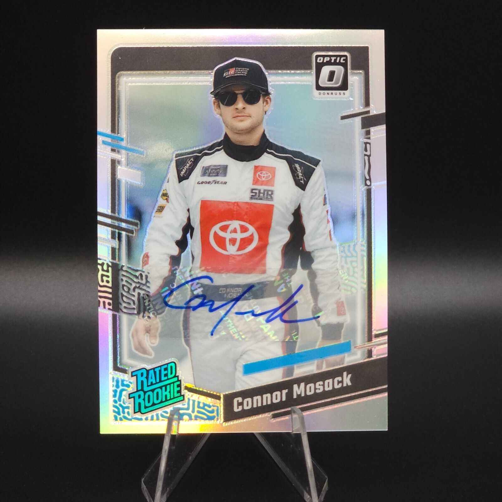 2024 Panini Donruss NASCAR - Rated Rookie Connor Mosack #98 Optic Autograph - NASCARD.shop
