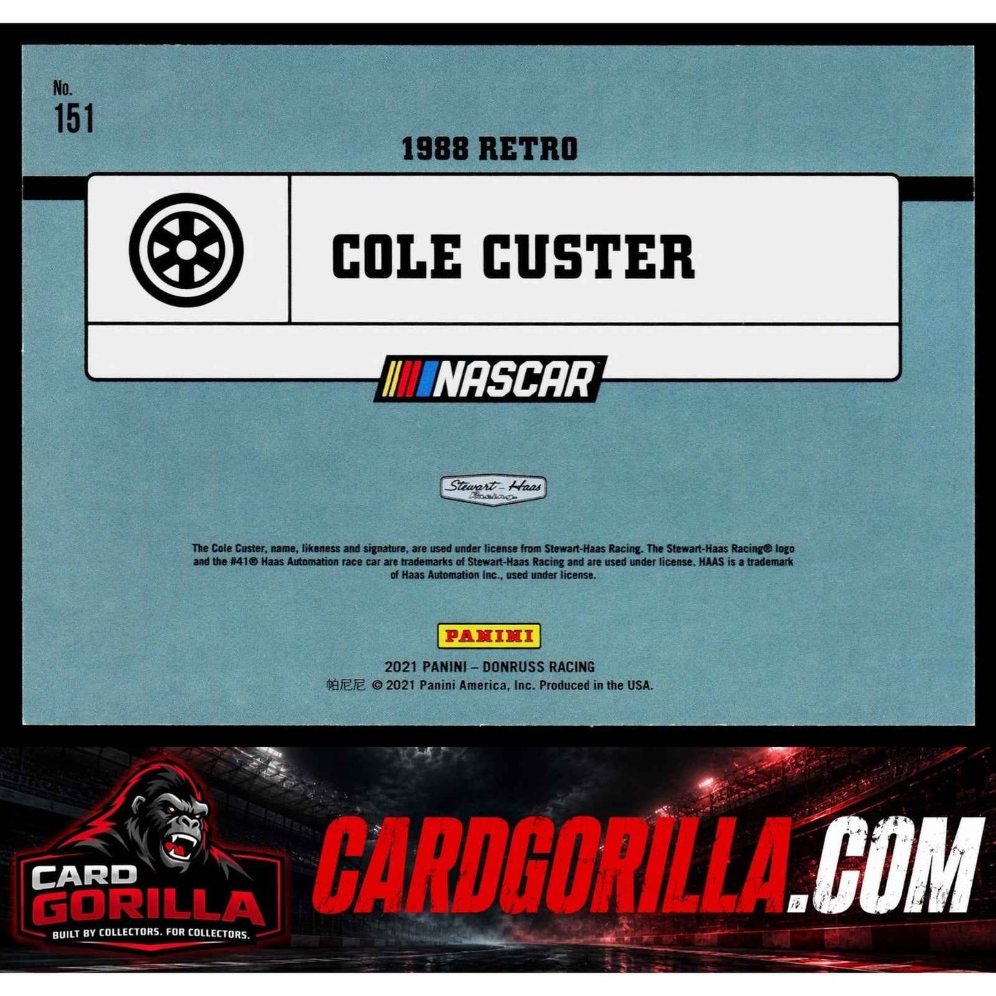2021 Donruss #151 Cole Custer Pink #/25
