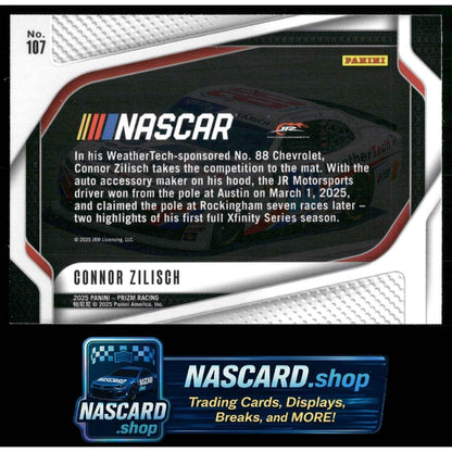 2025 Panini Prizm #107 Connor Zilisch
