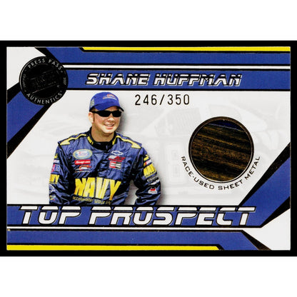 2007 Traks #SH-SM Shane Huffman Top Prospects Sheet Metal #/350