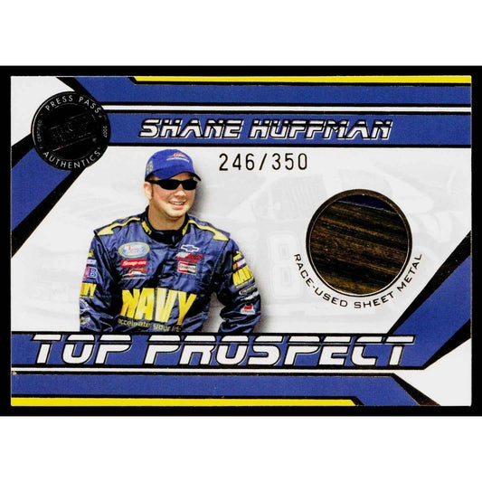 2007 Traks #SH-SM Shane Huffman Top Prospects Sheet Metal #/350