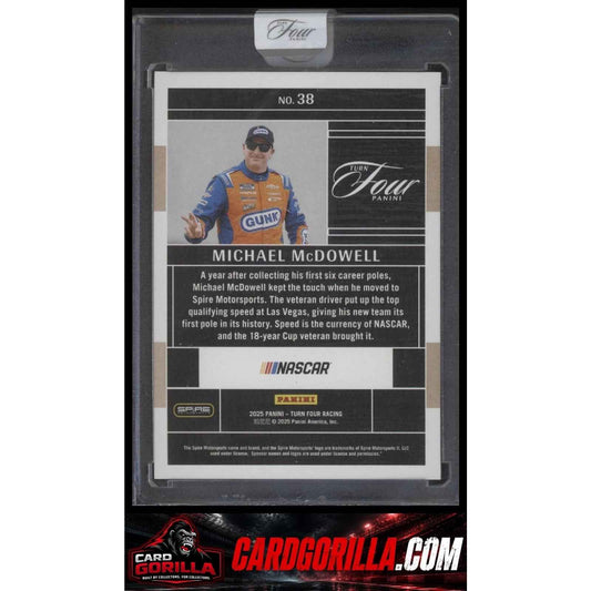 2025 Panini Turn Four #38 Michael McDowell #/75