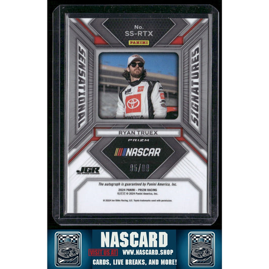 2024 Panini Prizm #SS-RTX Ryan Truex Sensational Signatures Red #/99