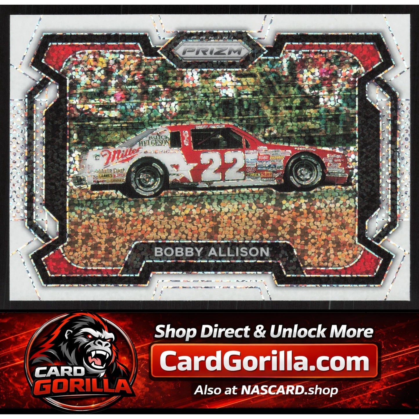 2024 Panini Prizm #62 Bobby Allison White Sparkle