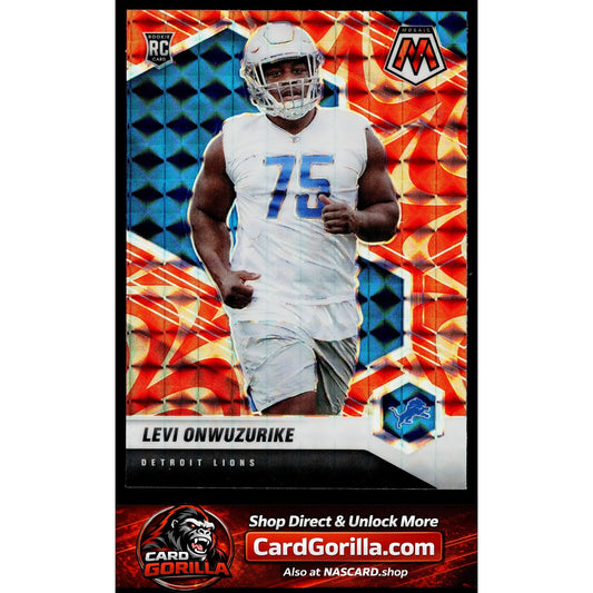 2021 Panini Mosaic #359 Levi Onwuzurike Prizm Reactive Orange