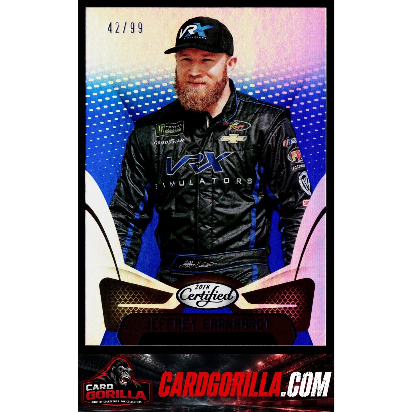 2018 Panini Certified #31 Jeffrey Earnhardt Blue #/99