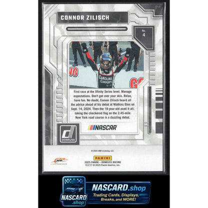 2025 Donruss #4 Connor Zilisch Season Highlights Holo #/199
