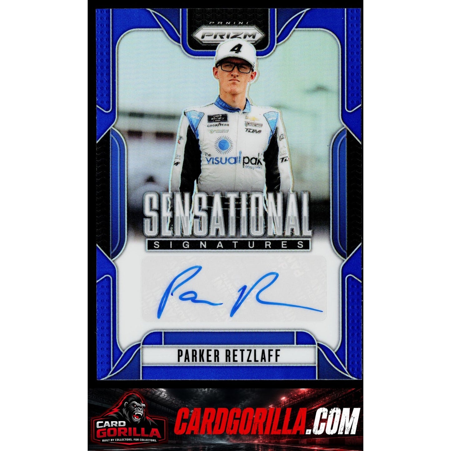 2025 Panini Prizm #SS-PRT Parker Retzlaff Sensational Signatures Blue #/49