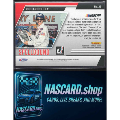 2025 Donruss #23 Richard Petty Spellbound Red Xplosion #/99