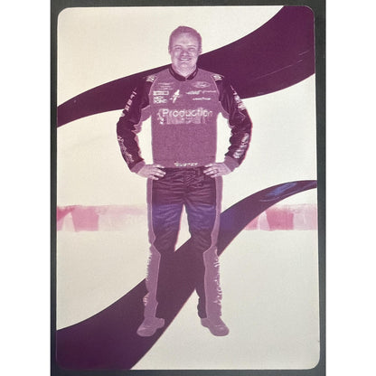 2023 Panini Chronicles Cole Custer #47 Immaculate Printing Plates Cyan 1/1