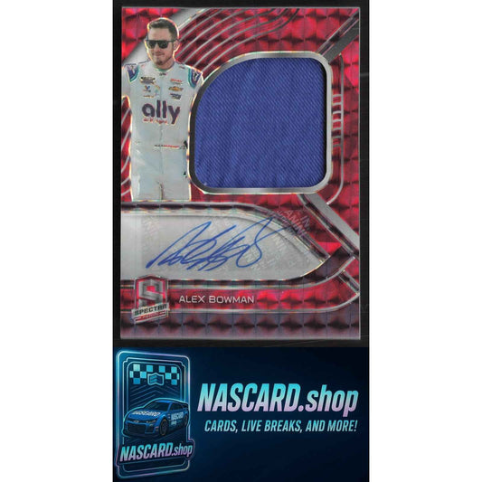 2022 Chronicles Alex Bowman Spectra Firesuit Signatures Interstellar Red #/20