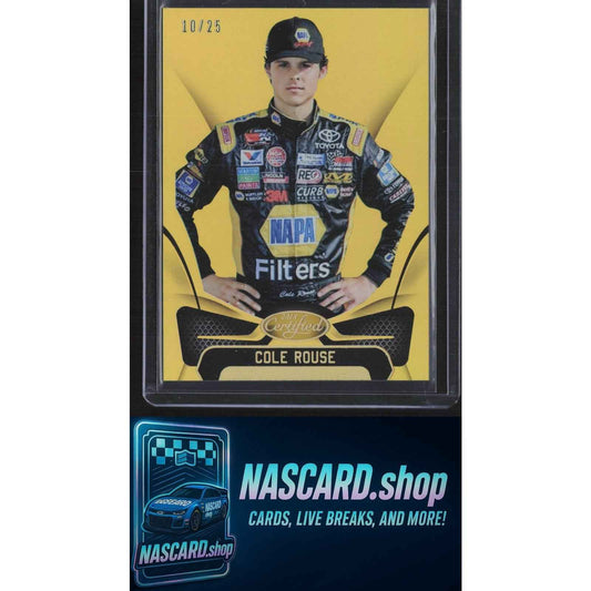 2018 Panini Certified #24 Cole Rouse Mirror Gold #/25