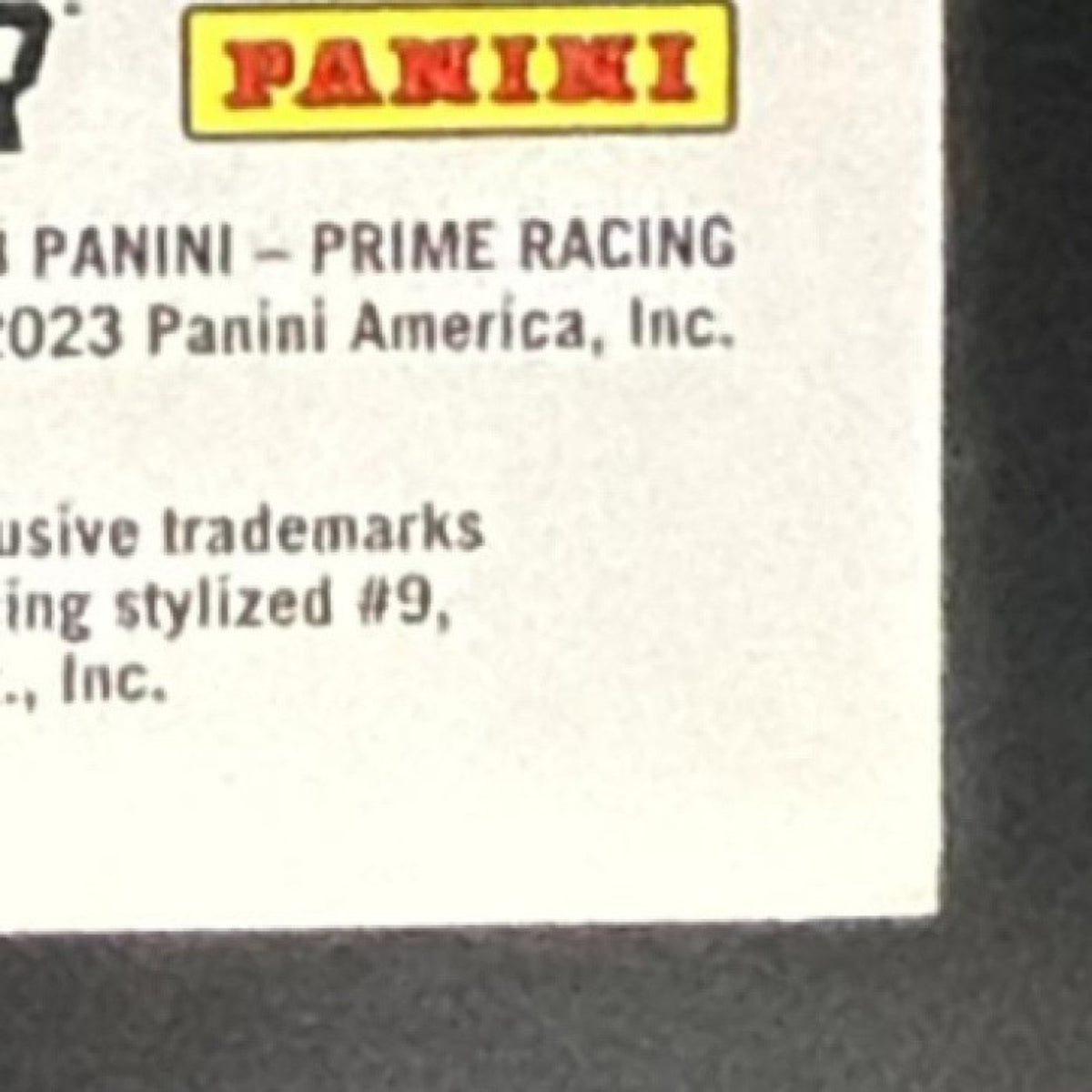 2023 Panini Prime Bill Elliott #PNS-BEL Die Cut Number Signatures Red 6/50 Auto