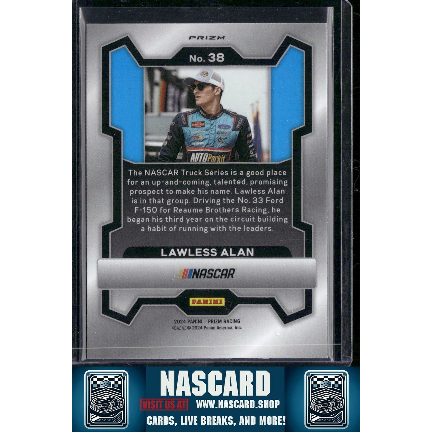 2024 Panini Prizm #38 Lawless Alan White Sparkle - NASCARD.shop