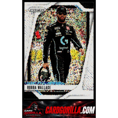 2025 Panini Prizm #19 Bubba Wallace White Sparkle