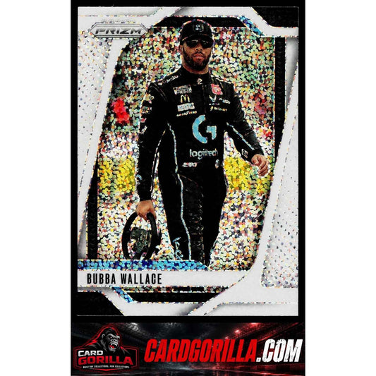 2025 Panini Prizm #19 Bubba Wallace White Sparkle