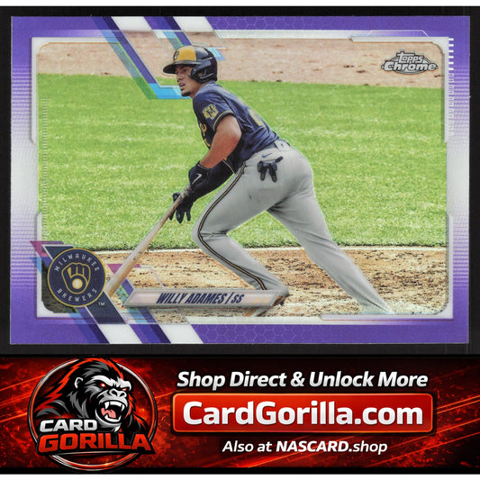 2021 Topps Chrome Update #USC36 Willy Adames Purple Refractor