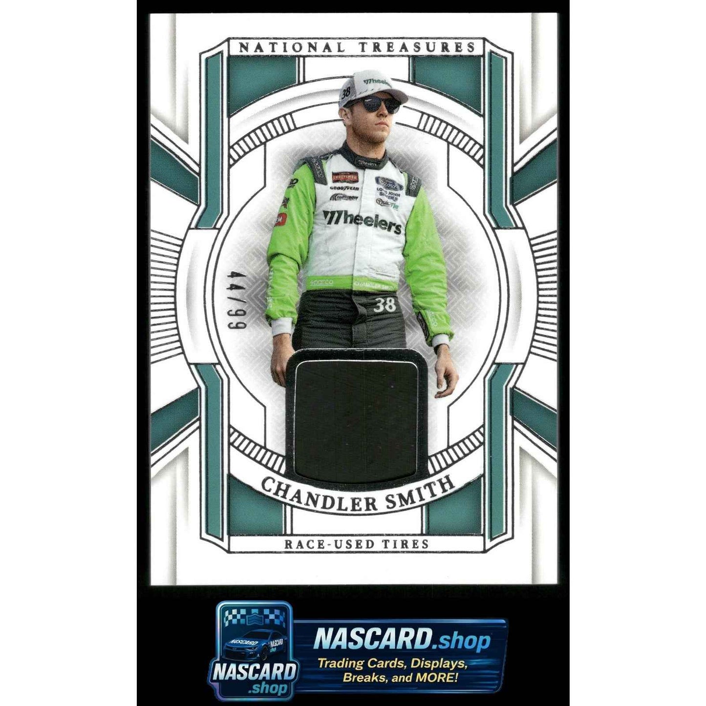 2024 Panini National Treasures #RUT-CST Chandler Smith Race Used Tires #/99