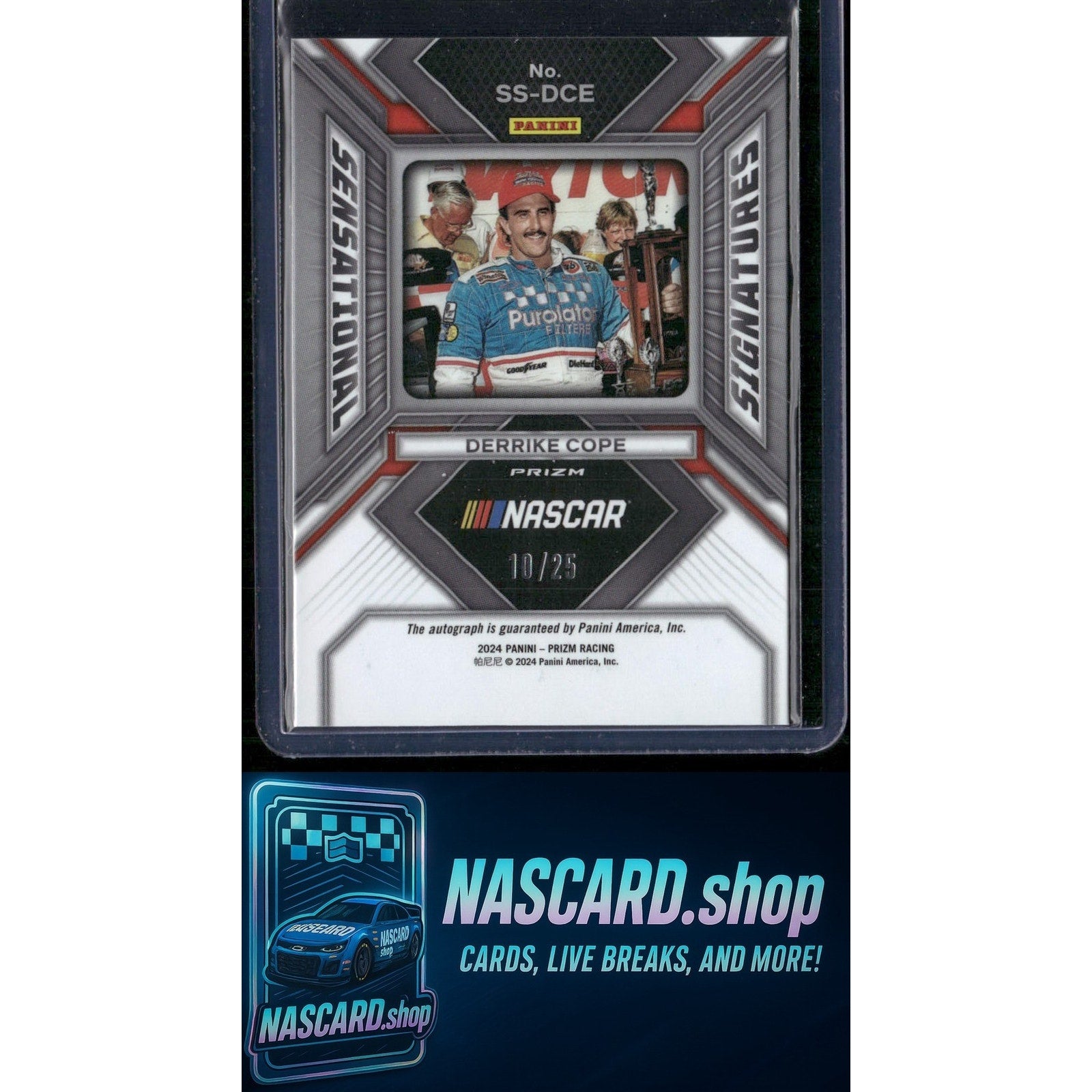 2024 Panini Prizm #SS-DCE Derrike Cope Sensational Signatures Mojo #/25 - Card Gorilla