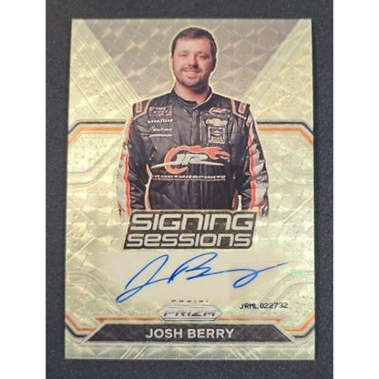 2021 Panini Prizm Josh Berry #S-JB Signing Sessions Gold Vinyl 1/1 RC