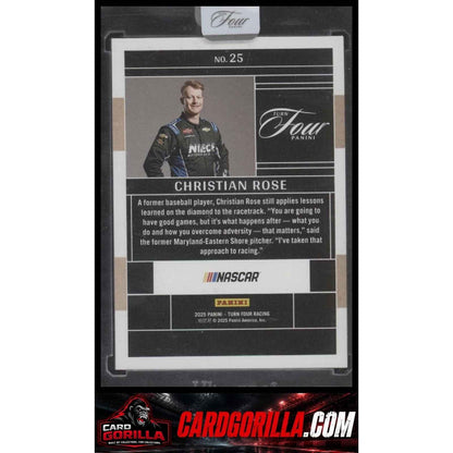 2025 Panini Turn Four #25 Christian Rose #/75