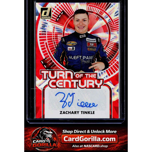 2026 Donruss #TCS-ZTL Zachary Tinkle Turn Of The Century Red Explosion #/49