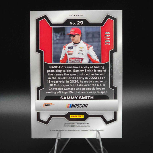 2024 Panini Prizm - Carolina Blue Prizm #29 Sammy Smith /49 - NASCARD.shop