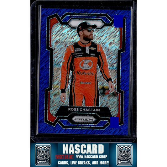 2024 Panini Prizm #51 Ross Chastain Blue Shimmer #/10 - NASCARD.shop