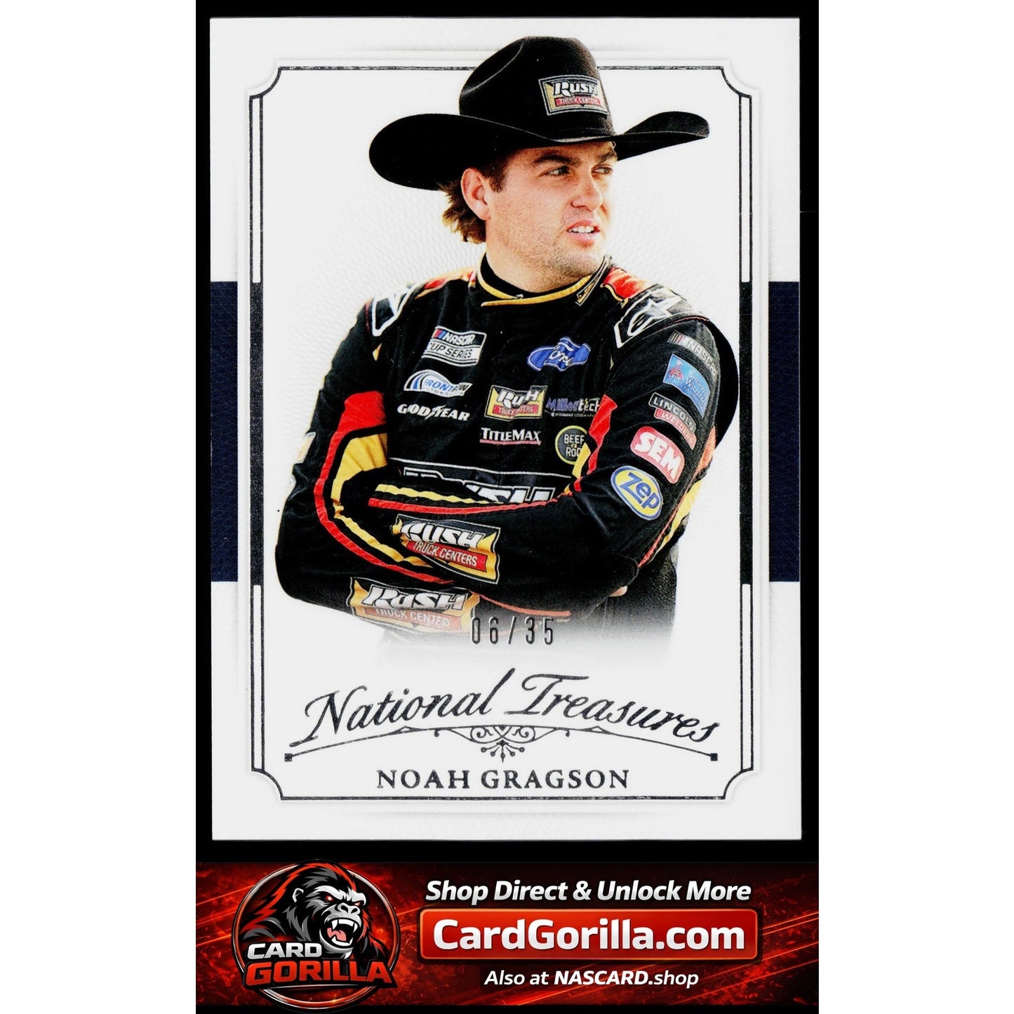 2025 Panini National Treasures #34 Noah Gragson 2016 Throwback #/35