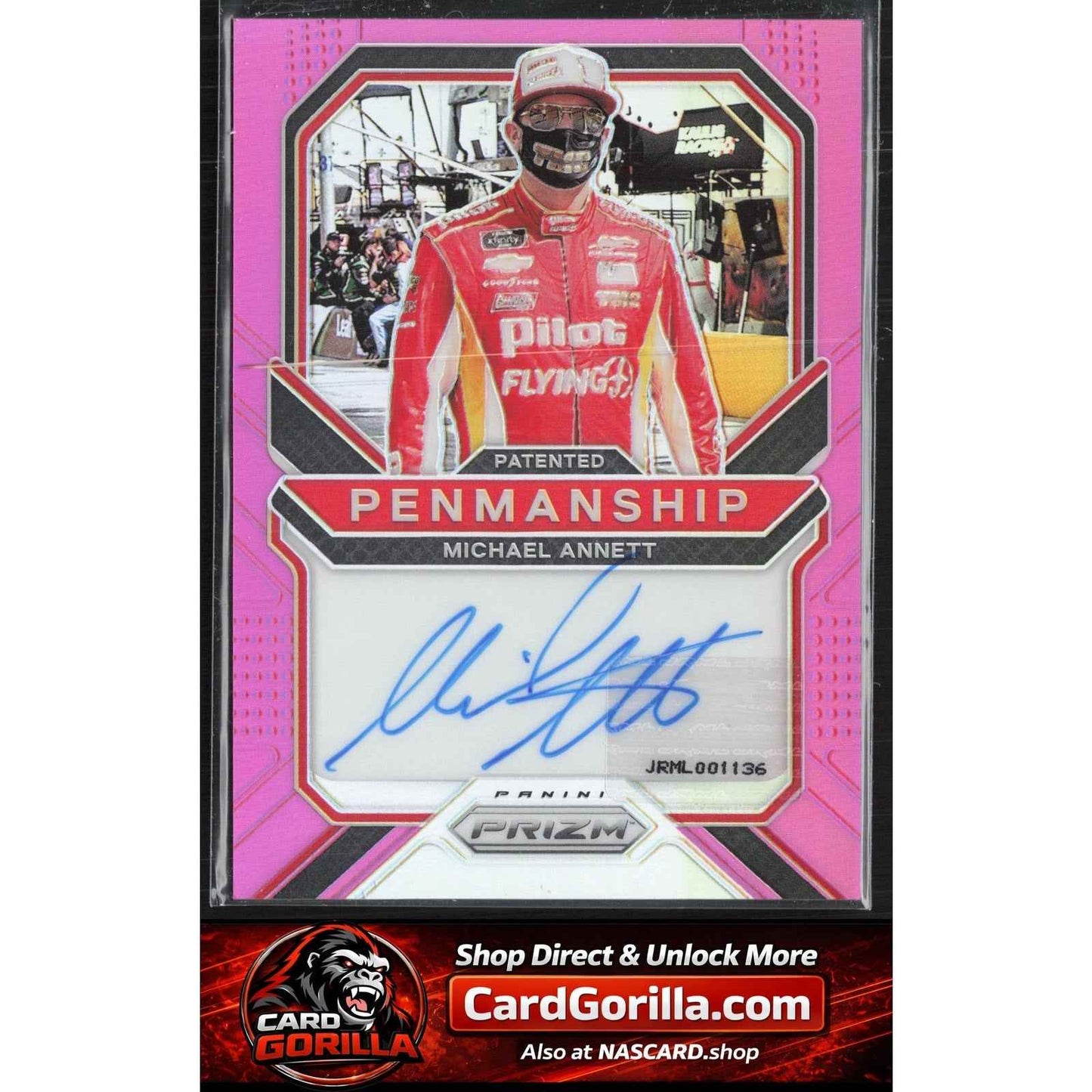 2021 Panini Prizm #PP-MA Michael Annett Patented Penmanship Pink Prizm #/25