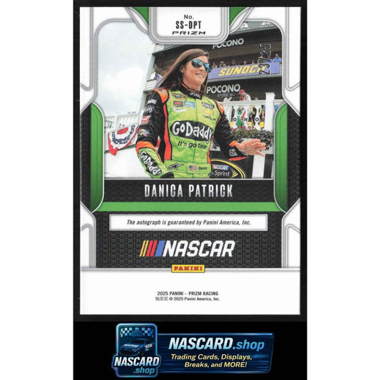 2025 Panini Prizm #SS-DPT Danica Patrick Sensational Signatures Mojo #/25